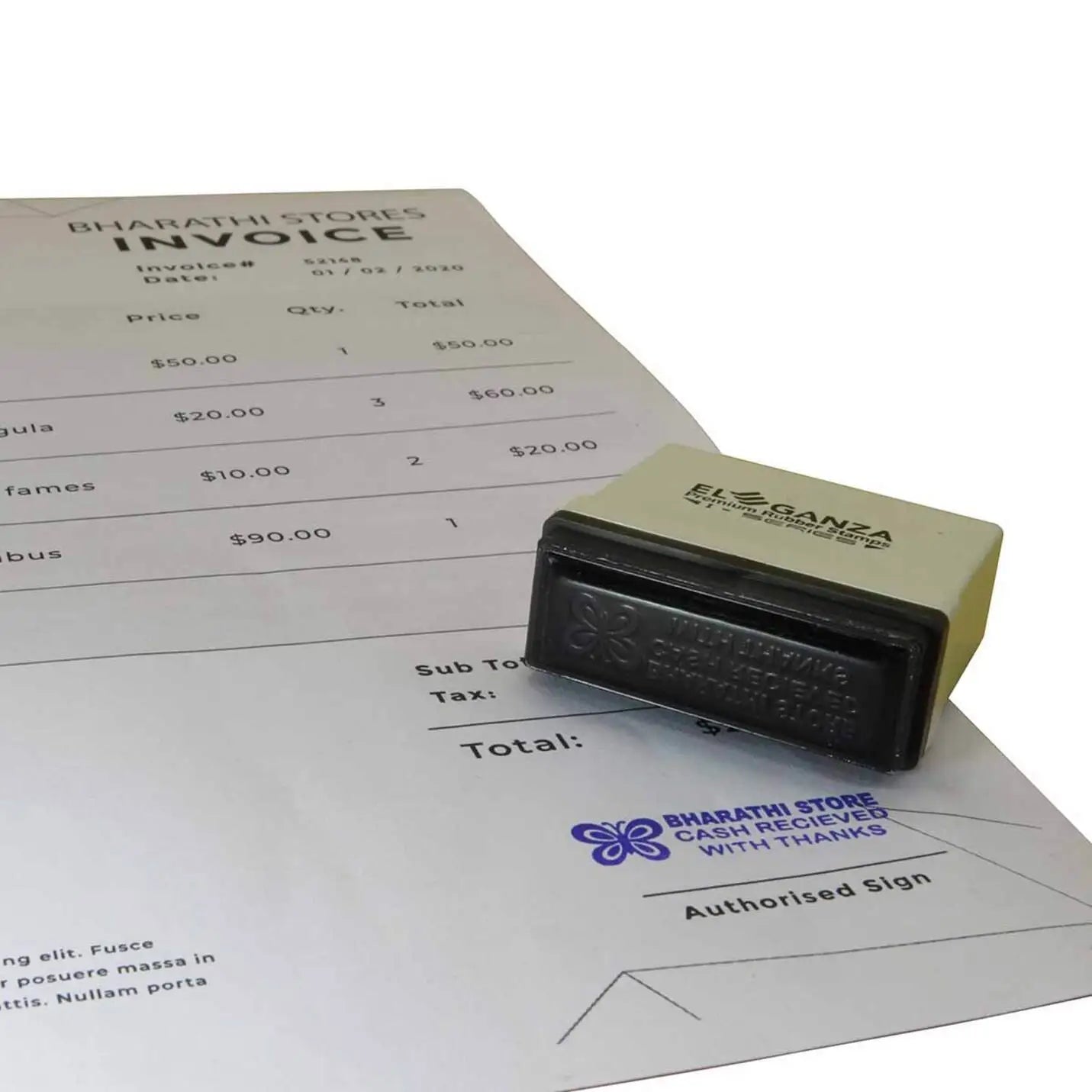High-quality Made to Order Pre-Inked Logo Stamps